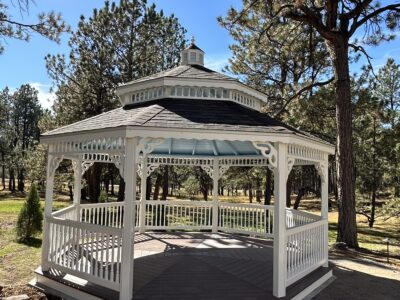 16' Octagon Gazebo - Pagoda Roof, Wavy Fascia