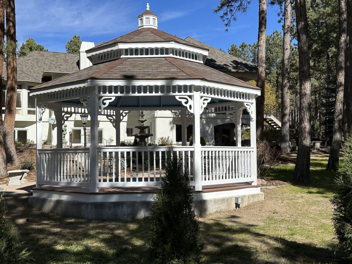 16' Octagon Gazebo - Pagoda Roof, Wavy Fascia