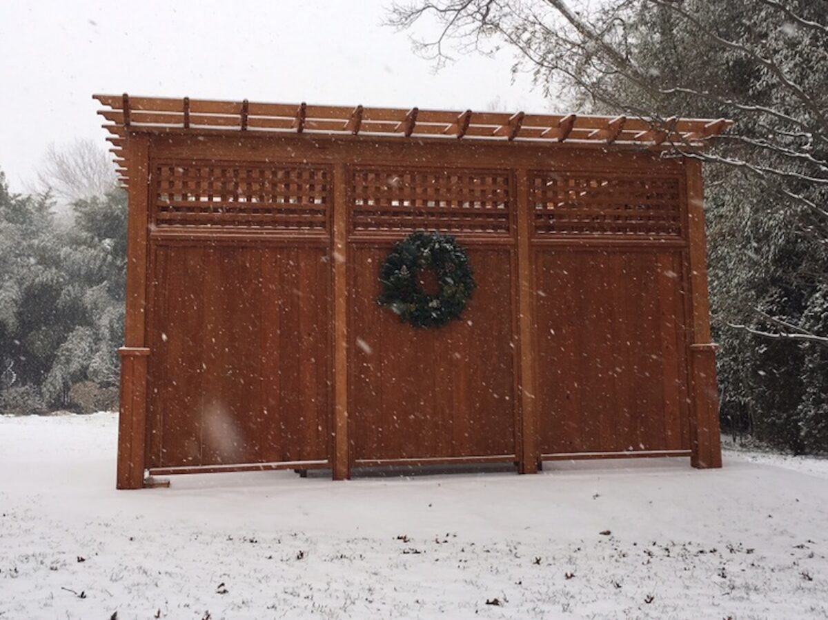 cedar pergola