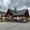 35x45 Cedar Pavilion with Centered Return Gable