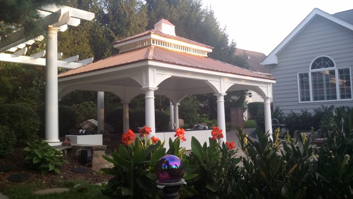 14' x 20' Pavilion, Round Columns