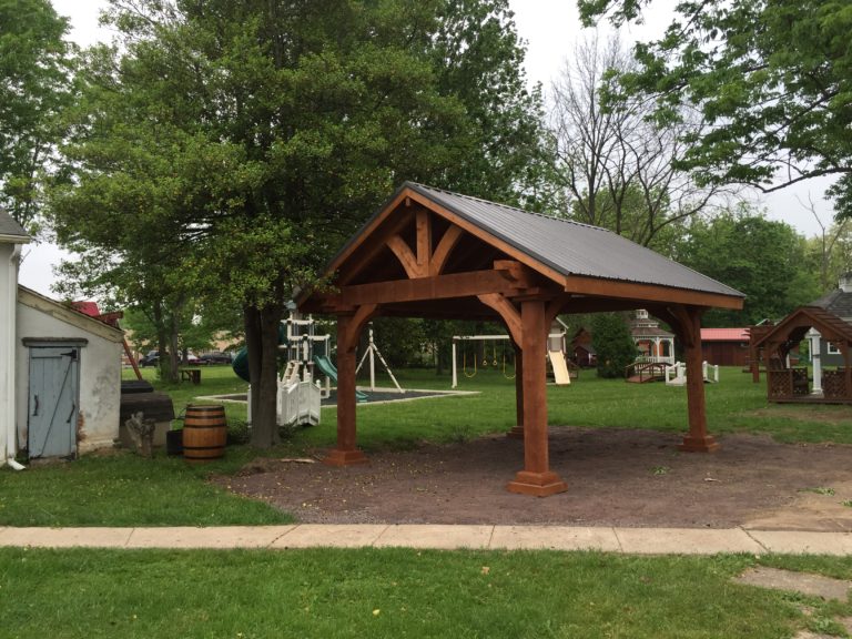 12' x 12' Rough-Sawn Cedar Crown Pavilion - Gazebo Joe's