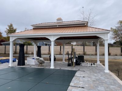 16' x 28' Vinyl Pavilion - Pagoda Roof