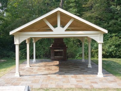 Vinyl Open Gable Pavilion