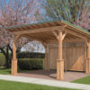 10'x12' Wood Lean-To Pavilion