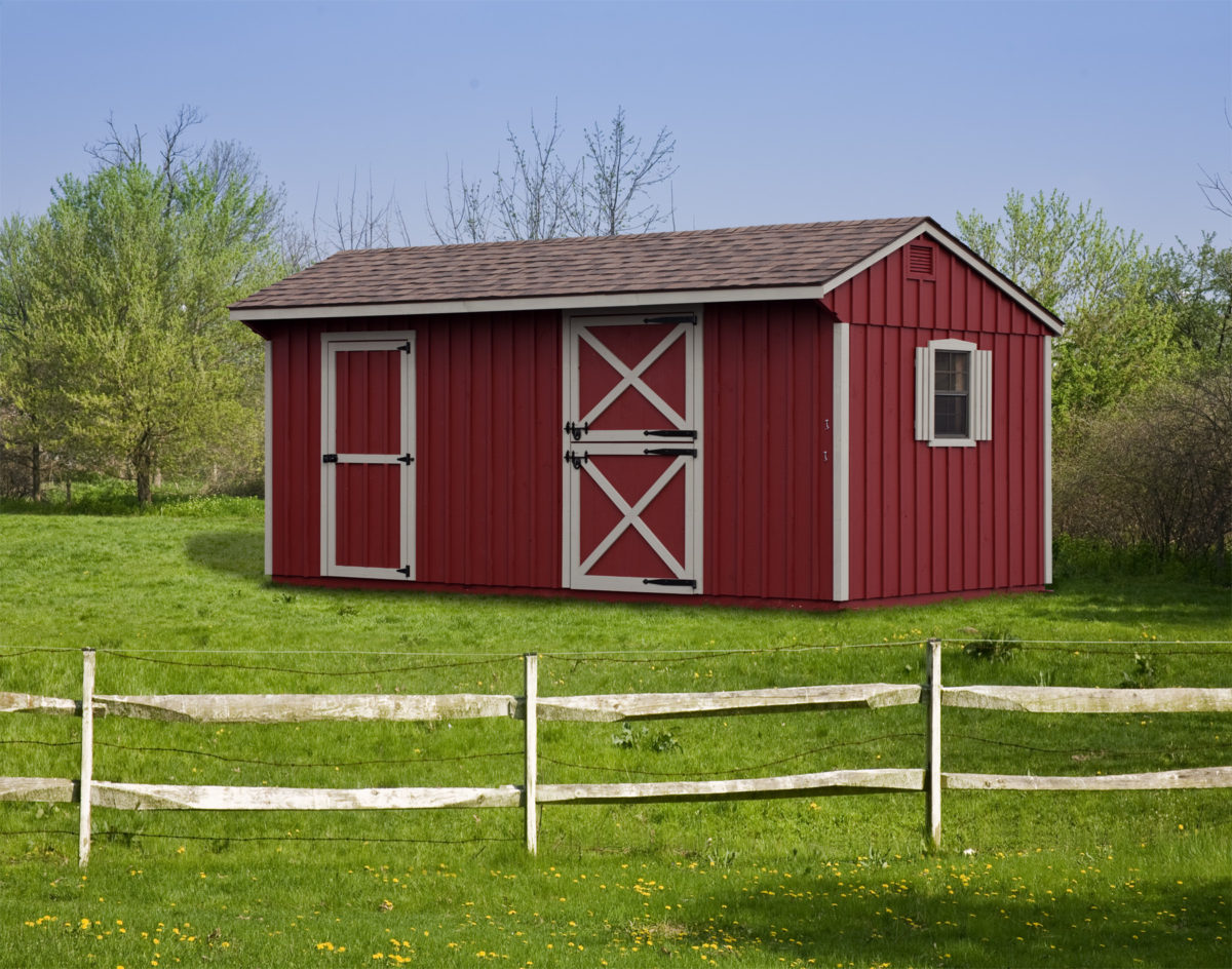 10' x 16' Stall Horse Barn