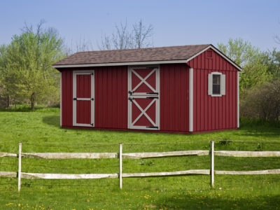 10' x 16' Stall Horse Barn