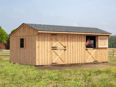 12' x 24' 2-Stall Horse Barn