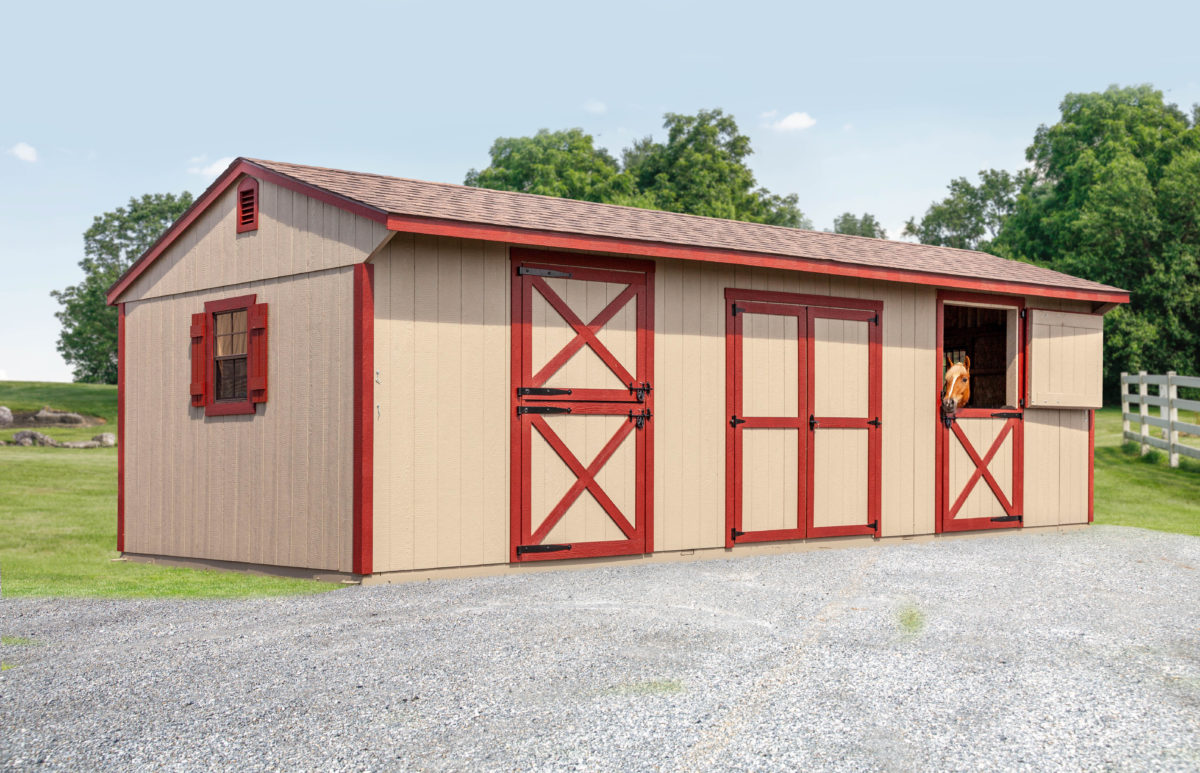 12x36 Stall Horse Barn