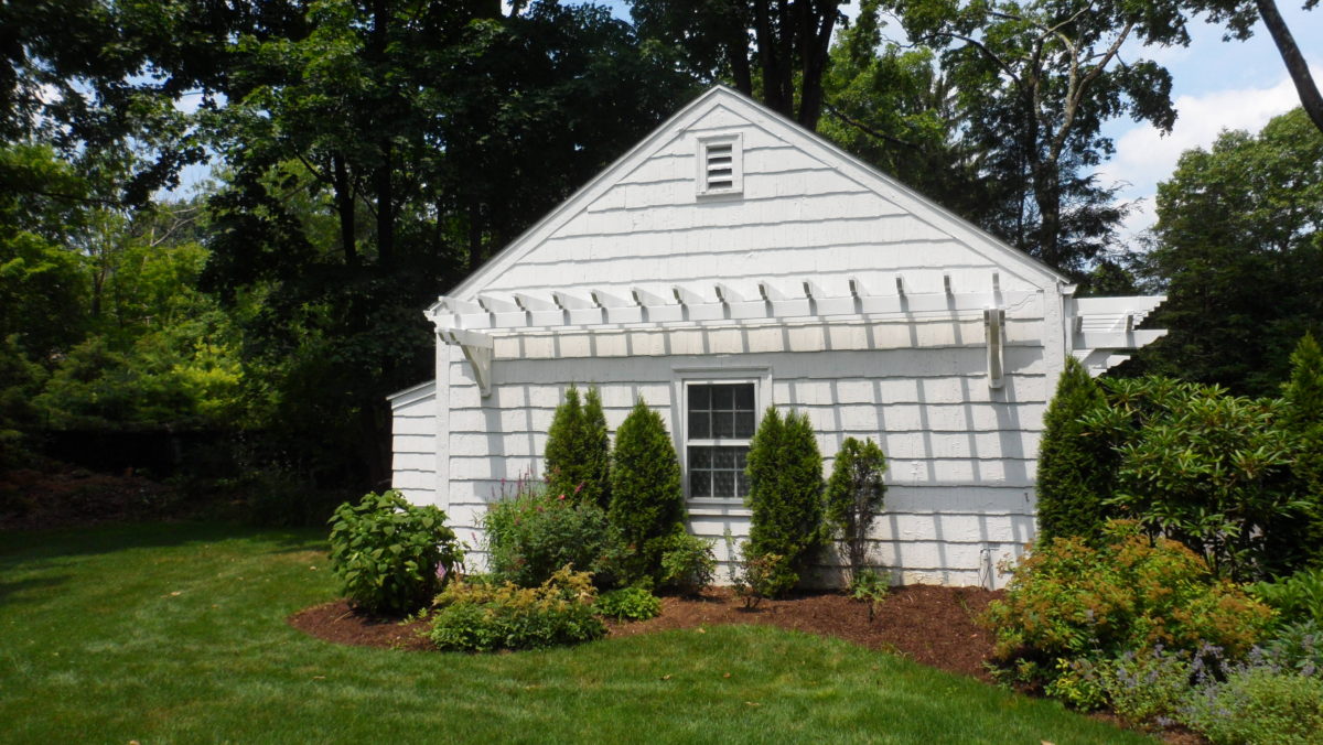 Eyebrow Pergola on House