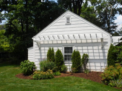 Eyebrow Pergola on House