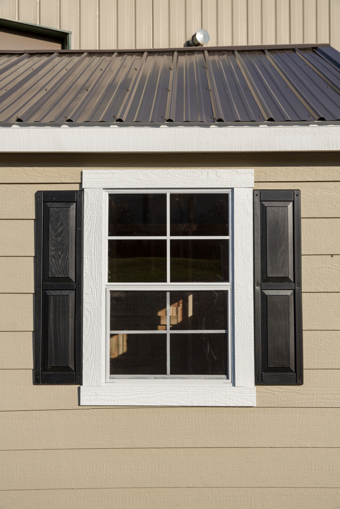 Raised Panel Vinyl Shutters