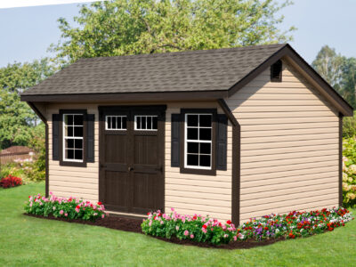 10x16 Saltbox Shed - Vinyl