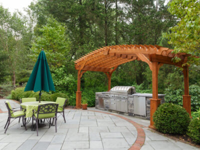 Cedar Arch Pergola