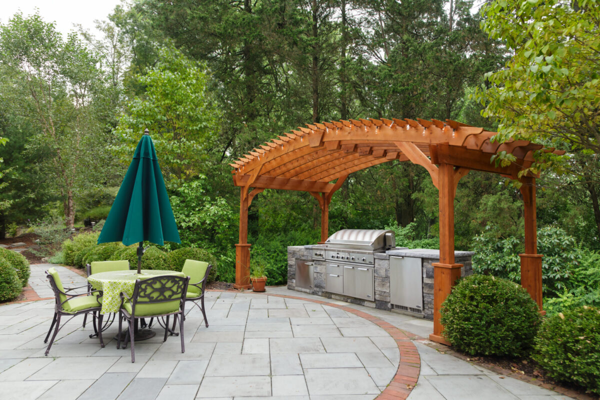 Cedar Arch Pergola