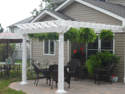 Wall Mounted Vinyl Pergola