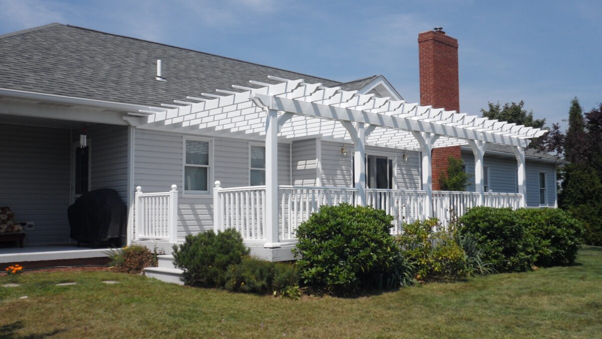 Wall Mounted Vinyl Pergola