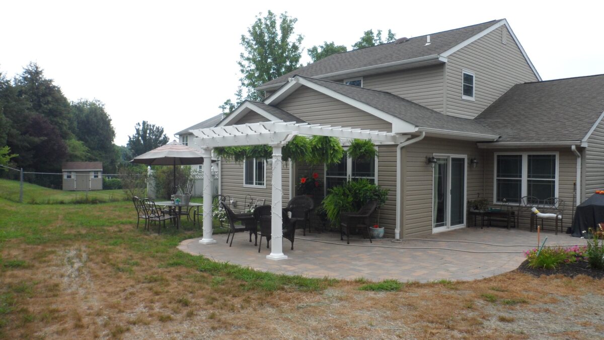 Wall Mounted Vinyl Pergola