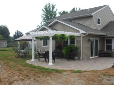 Wall Mounted Vinyl Pergola