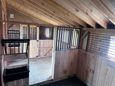 Interior of Lean-to Barn